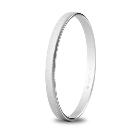 Alianza oro blanco texturizada 5B201T