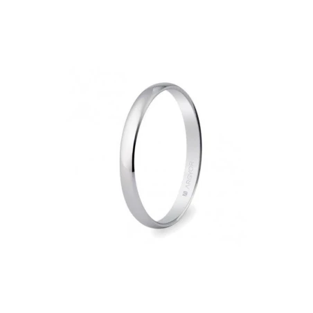Alianza de boda oro blanco 2,5mm 5B253
