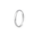 Alianza de boda oro blanco 2,5mm 5B253