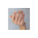 Alianza de boda oro blanco 2,5mm 5B253