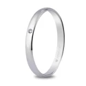 Alianza oro blanco 2,5mm diamante 5B253D