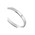 Alianza oro blanco 2,5mm diamante 5B253D