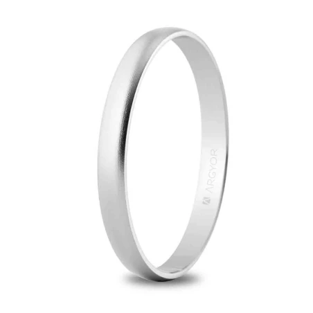 Alianza oro blanco arena 2,5mm 5B253M