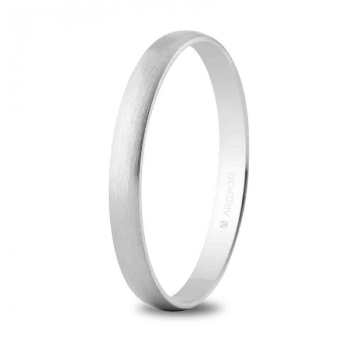 Alianza oro blanco satinada 2,5mm 5B253S
