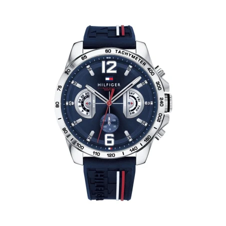 Reloj Tommy Hilfiger Decker Azul y Plateado Multifunción Hombre 1791476
