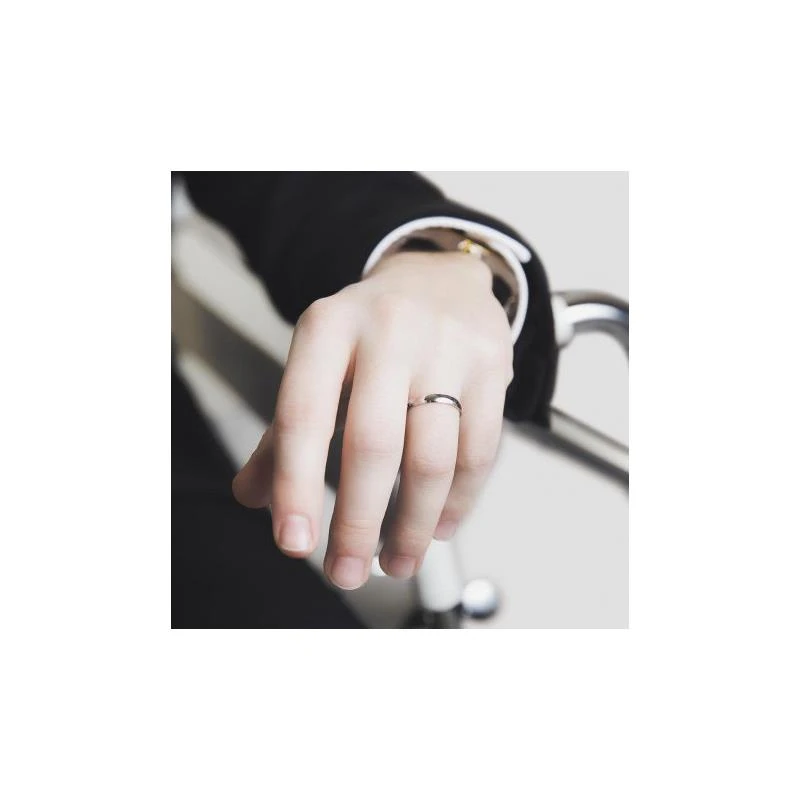 Alianza de boda oro blanco 5B302