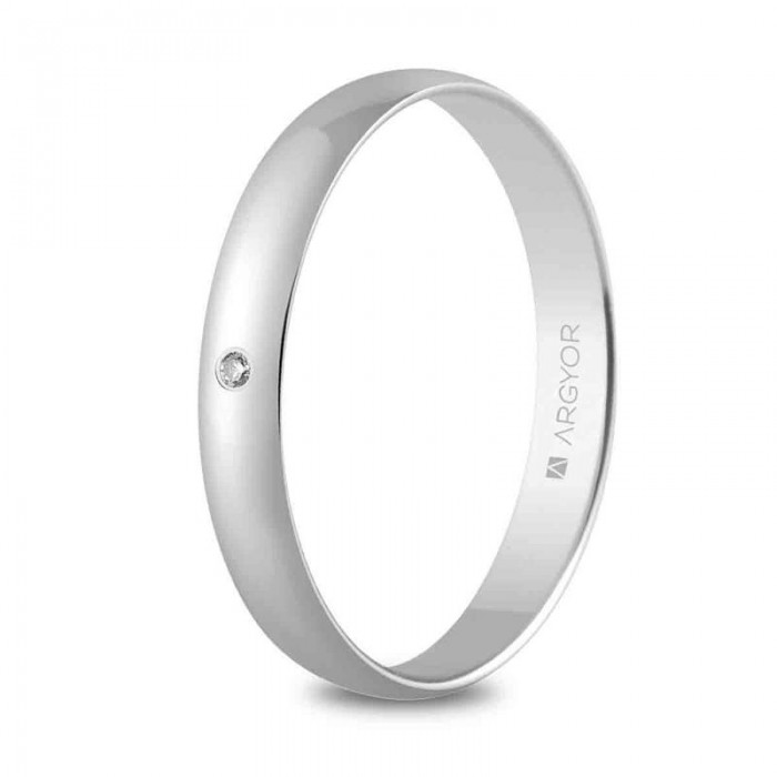 Alianza de boda oro blanco 5B302D