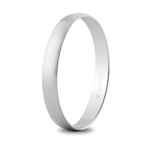 Alianza oro blanco satinada 5B302S