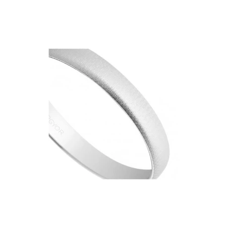 Alianza oro blanco texturizada 5B302T
