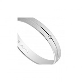 Alianza oro blanco diamante 5B30474D 2