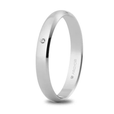Alianza de boda oro blanco 5B305D