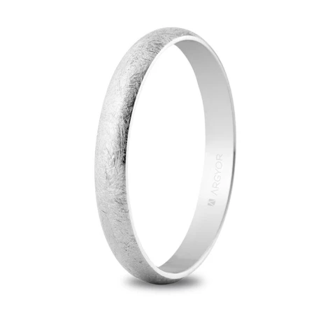 Alianza oro blanco efecto hielo 5B305H