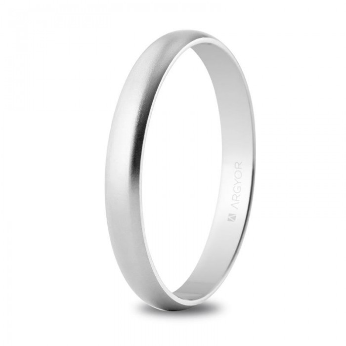 Alianza oro blanco efecto arena 5B305M