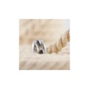 Alianza oro blanco efecto arena 5B305M