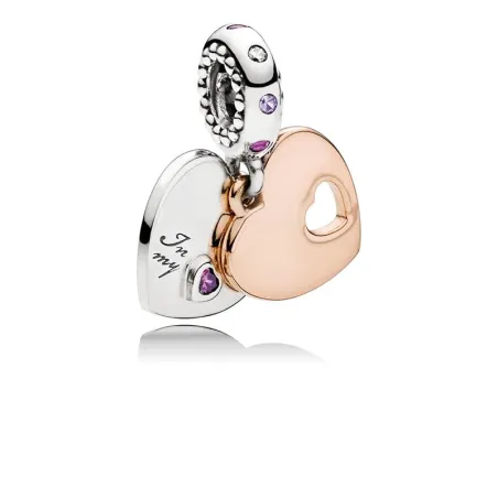 Charm colgante PANDORA Parte de mi Corazón. 787235CFP