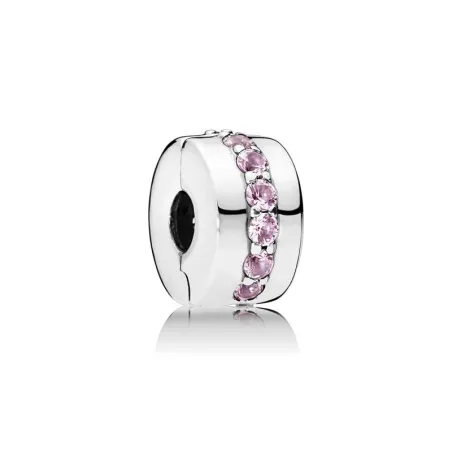 Clip PANDORA Sendero Luminoso Rosa. 791972PCZ