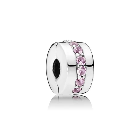 Clip PANDORA Sendero Luminoso Rosa. 791972PCZ