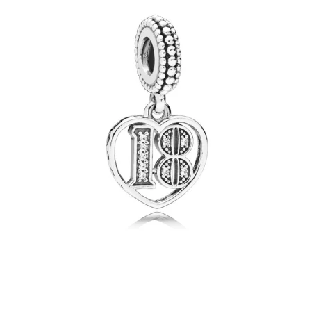 Charm colgante PANDORA 18 Años de Amor. 797262CZ