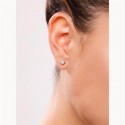 Pendientes Le Carré Mujer Oro Blanco con Diamantes BRIL.00482