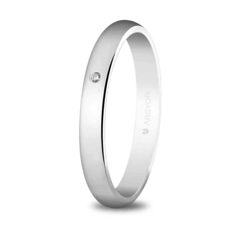 Alianza de boda oro blanco 5B306D