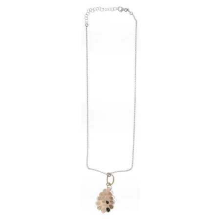 Gargantilla Gota Troquel Plata Rosé 42.5+3cm. lentejuelas Fashion joyeria