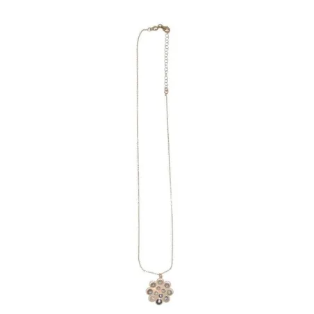 Gargantilla Troquel Rose Brillos Plata Cm 38+5 Ext roseton lentejuelas fashion joya