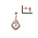 Pendientes colgantes ARXIS Plata en rose y curazo