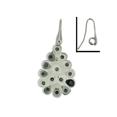 Pendientes Gota Troquel Plata
