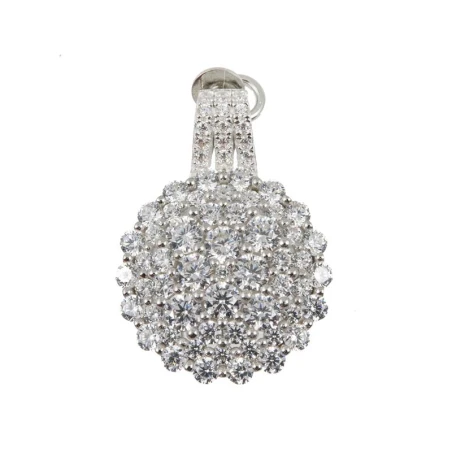 Colgante señora ARXIS de plata. Esfera con circonitas.cuajo piedras