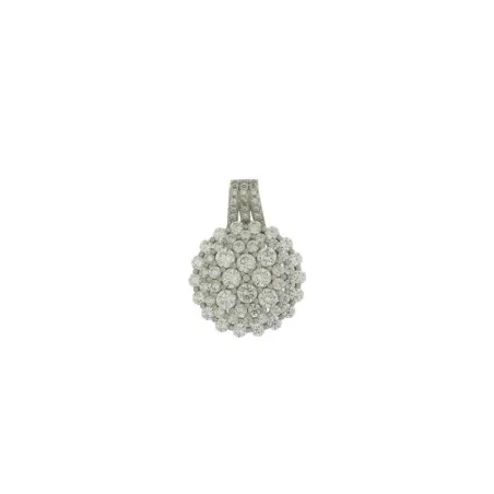 Colgante señora ARXIS de plata. Esfera con circonitas.cuajo piedras