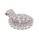 Colgante señora ARXIS de plata. Esfera con circonitas.cuajo piedras