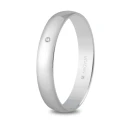 Alianza de boda oro blanco 5B353D