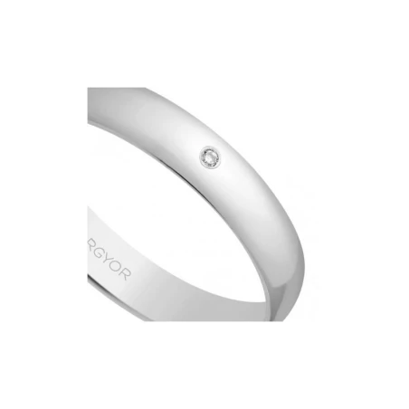 Alianza de boda oro blanco 5B353D