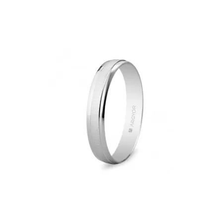 Alianza boda 3,5mm oro blanco 5B35495