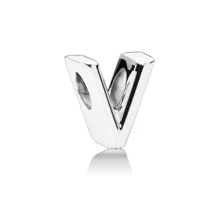 Charm PANDORA Iniciales. Letra V. 797476