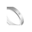 Alianza oro blanco diamante 5B40150P