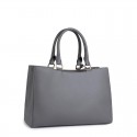 Bolso City mediano TOUS Odalis de Piel Gris. 895900056