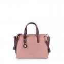 Bolso bowling TOUS Rose Bear de Piel rosa y burdeos. 895900073