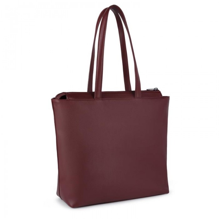 Bolso Shopping TOUS Patch Maia color burdeos. 895900113