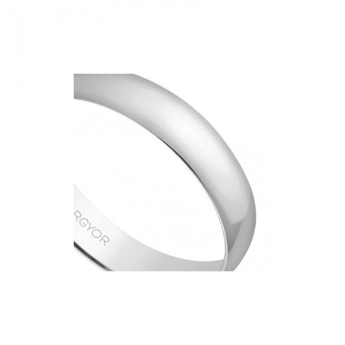 Alianza de oro blanco 4mm 5B403
