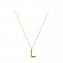 Collar ARXIS Iniciales Dorada L