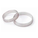 Alianza de boda oro blanco 4mm 5B40340