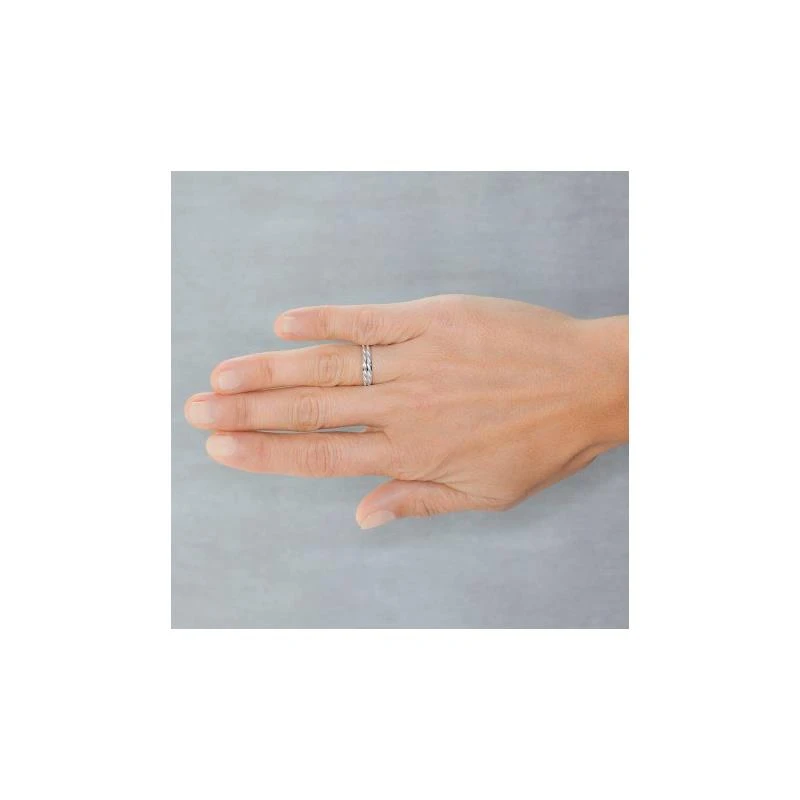 Alianza de boda oro blanco 4mm 5B40340
