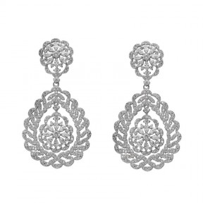 Pendientes plata circonitas