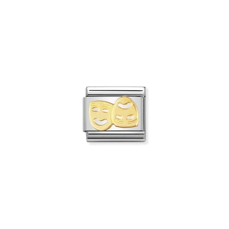 Componible Classic DIVERSION acero y oro de 18k (01_mascaras teatrales)
