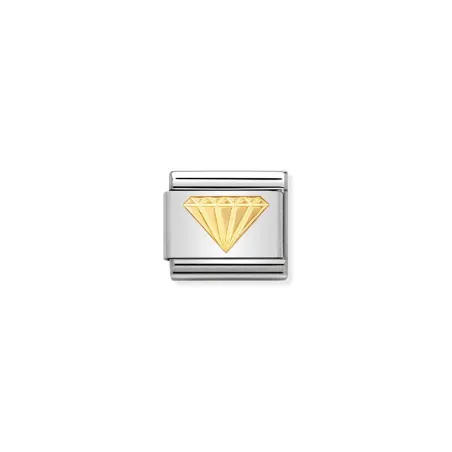 Componible Classic BUENA SUERTE acero y oro de 18k (03_diamante)