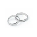 Alianza de boda 4mm oro blanco 5B40501