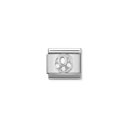 Composable Classic ALFABETO acero, Cubic zirc.  y plata 925 O