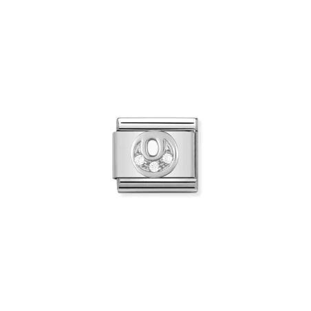Composable Classic ALFABETO acero, Cubic zirc.  y plata 925 O
