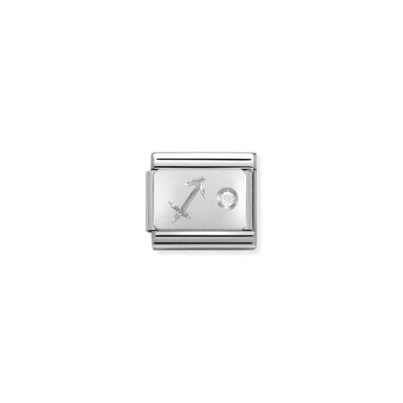 Composable Classic ZODIACO acero, Cubic zirc, y plata 925 (09_sagitario)